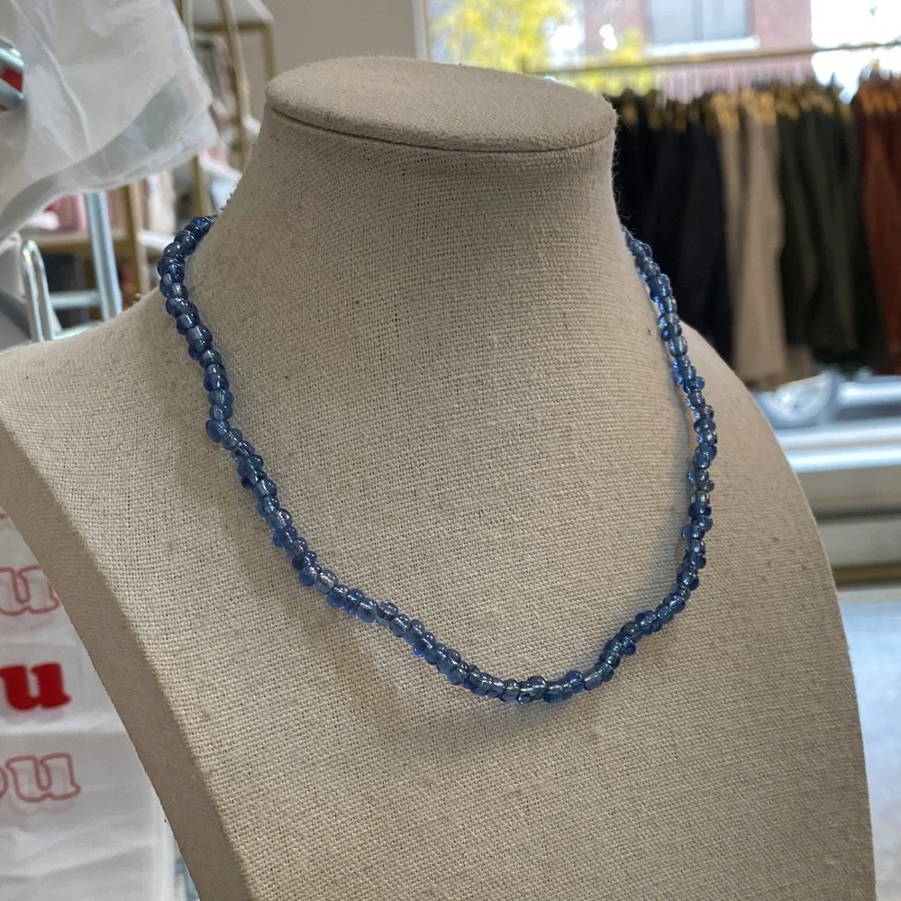 Blue Beaded Necklace